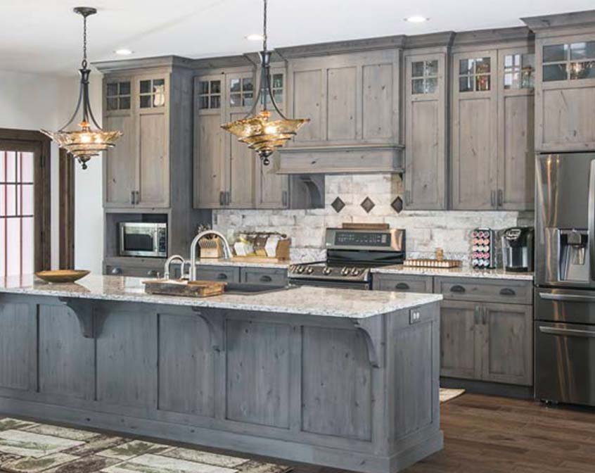 rustic with transitional come together