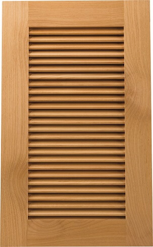 Louvered panel cabinet 1