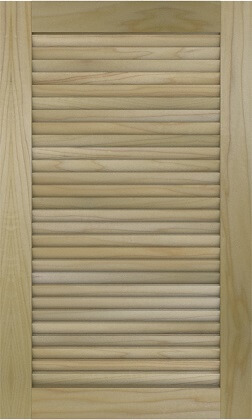Louvered panel cabinet