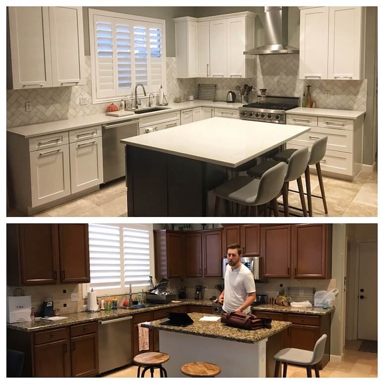 Transitional kitchen design-Avondale Before and After