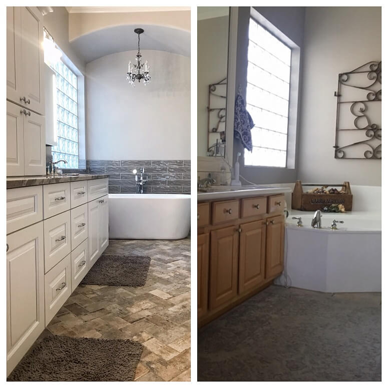 DC Ranch HKD Kitchen 1 Bath before and after