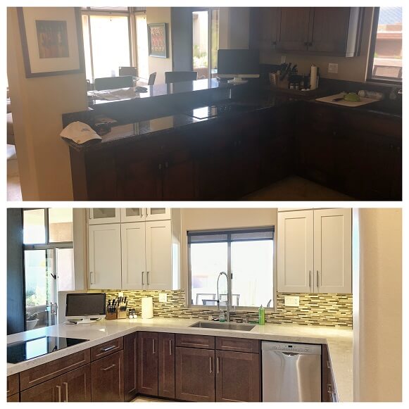 Transitional Grayhawk HKD Kitchen Before and After 3