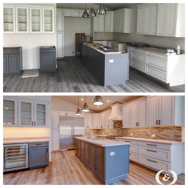 Transitional Scottsdale HKD Kitchen 1 Before and After 2