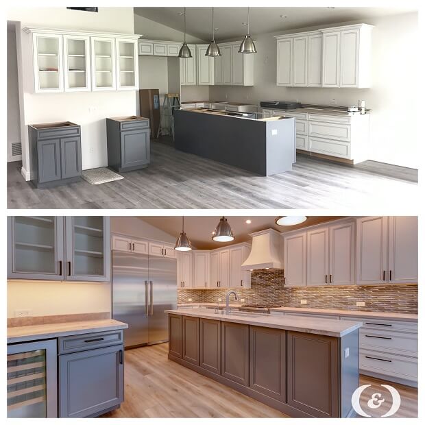 Transitional Scottsdale HKD Kitchen 1 Before and After 3