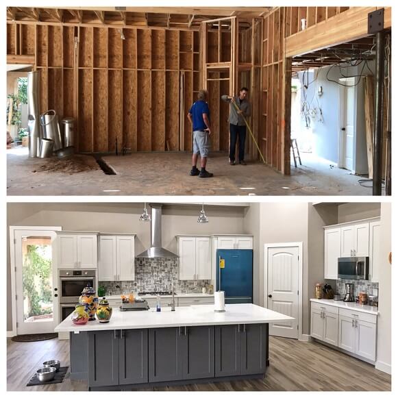 Transitional Scottsdale HKD Kitchen 3 before and after 3