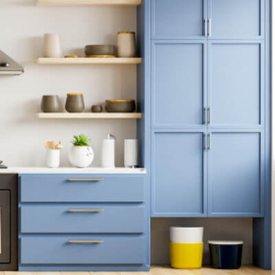 cabinet colors in Modern farmhouse kitchen