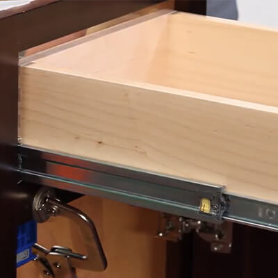 Side-mount drawer Cabinet door slides