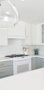 White Custom Color Blends Cabinets