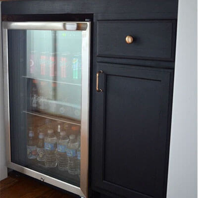 Beverage cabinet In kitchen