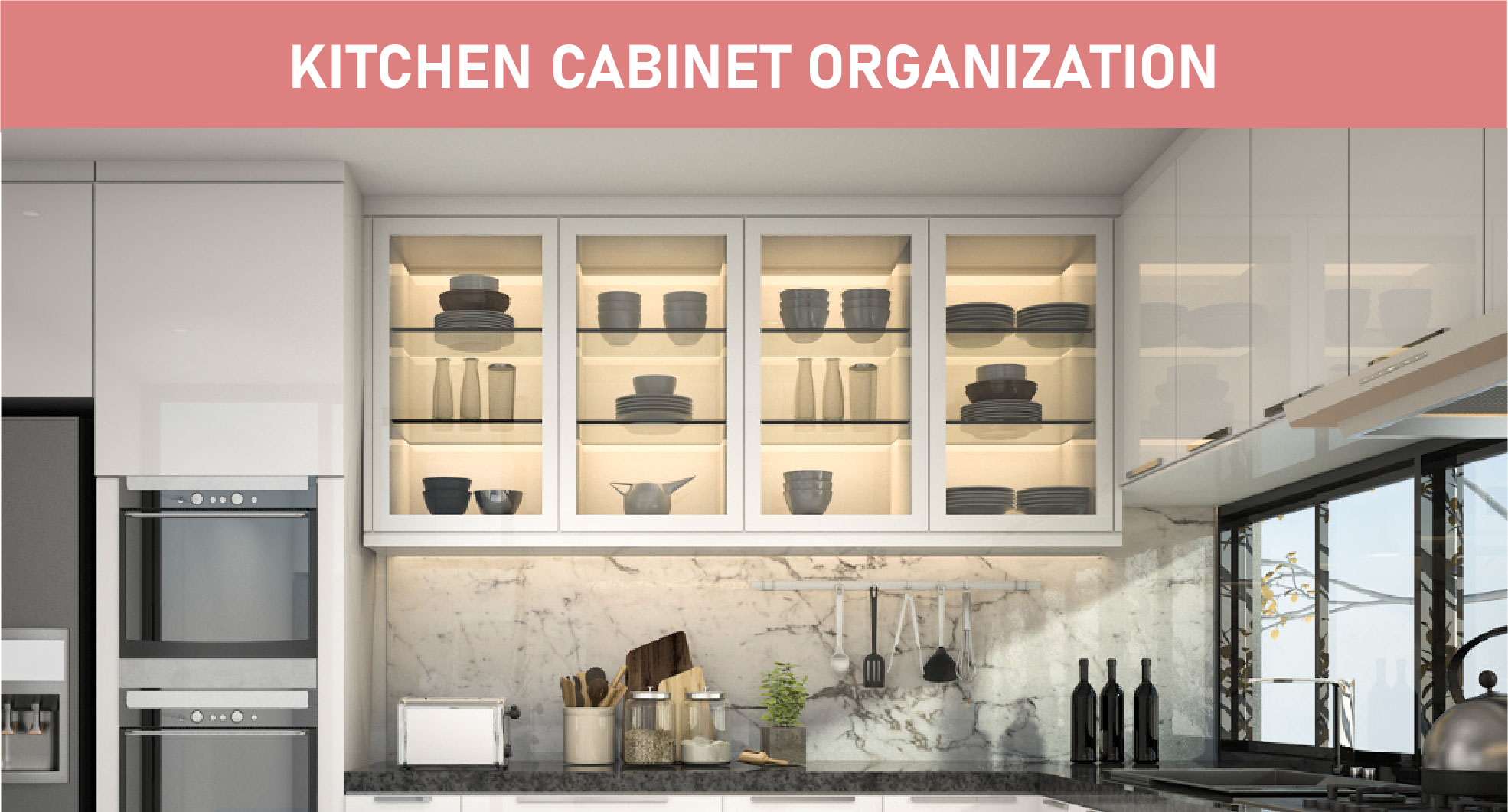 Kitchen Cabinet Organization Featured image