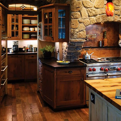 Rustic kitchen Cabinets Color