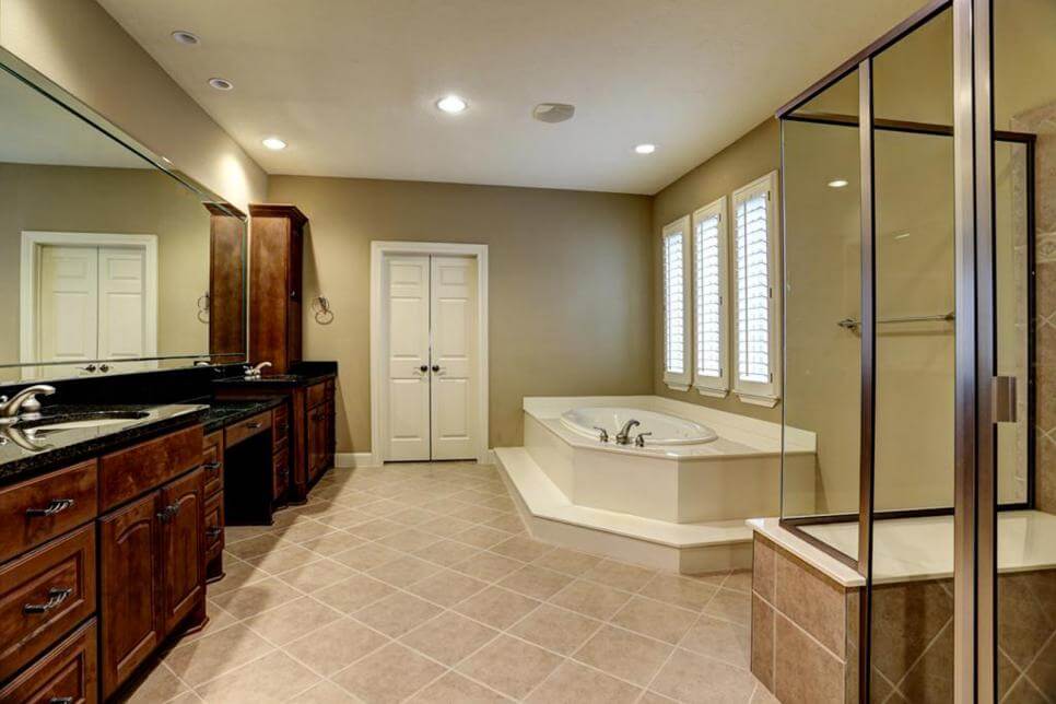 white spa room renovation- before