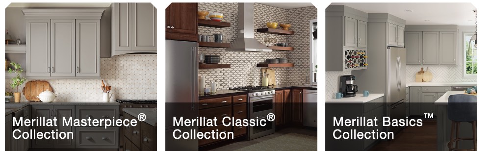 various collection options from merillat cabinets