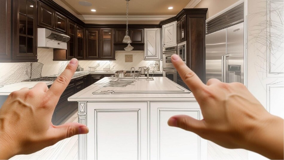 Kitchen cabinets dimension inspection