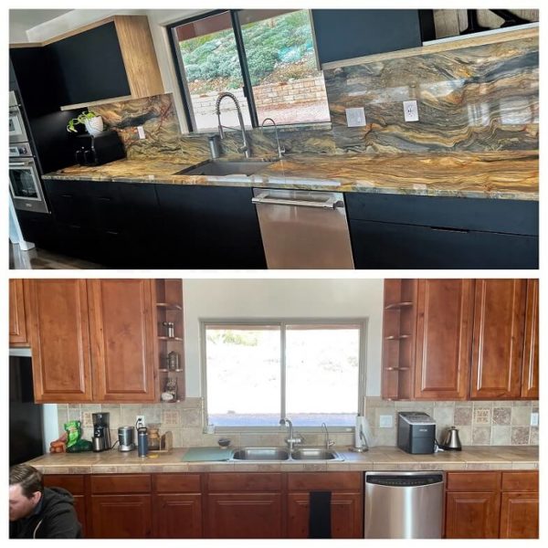 Cave Creek Contemporary Kitchen Before After 2