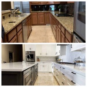Transitional Kitchen Before and After 3