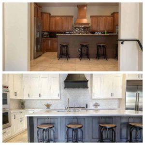 Transitional Kitchen Before and After