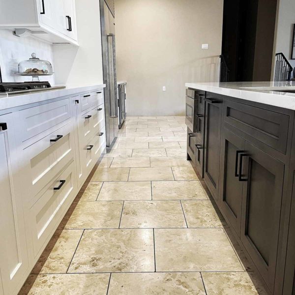 Transitional Kitchen floor