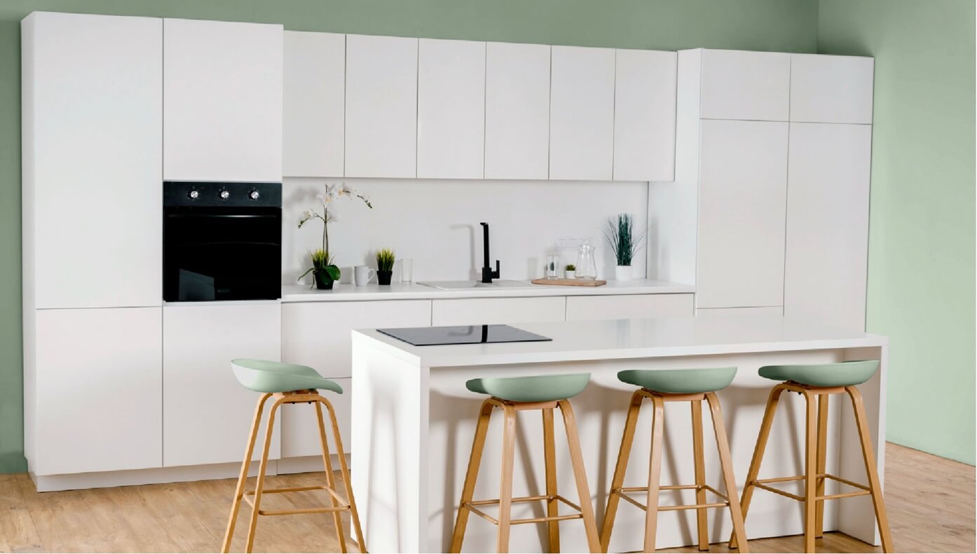 white, earth tones or pastel colors in kitchen